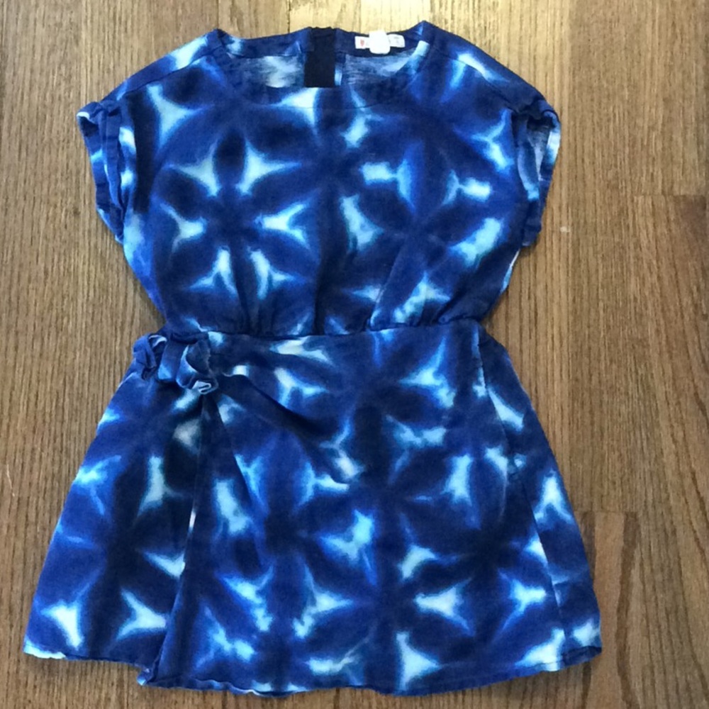 Crewcuts tie dye wrap dress